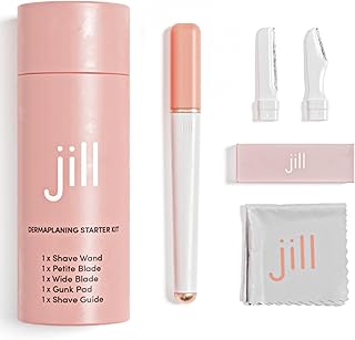Facial Dermaplaning Razor Kit with Shave Wand and Razors