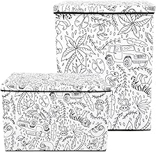 Kids' Jungle Coloring Bin with Washable Markers
