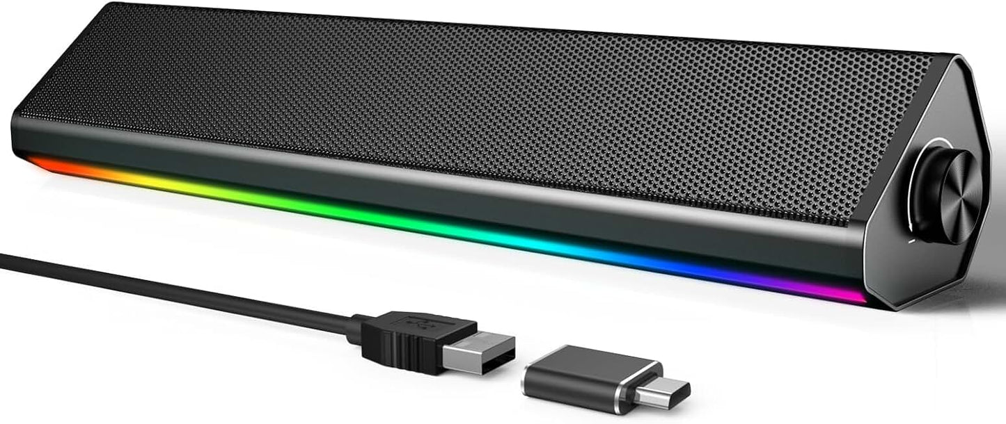 Computer Speakers with Bluetooth and Light