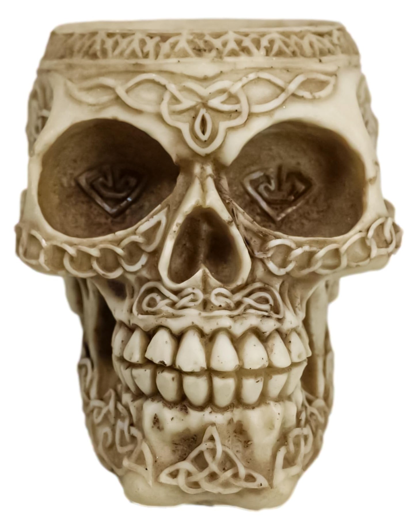 Day of the Dead Celtic Tribal Pen Holder Figurine