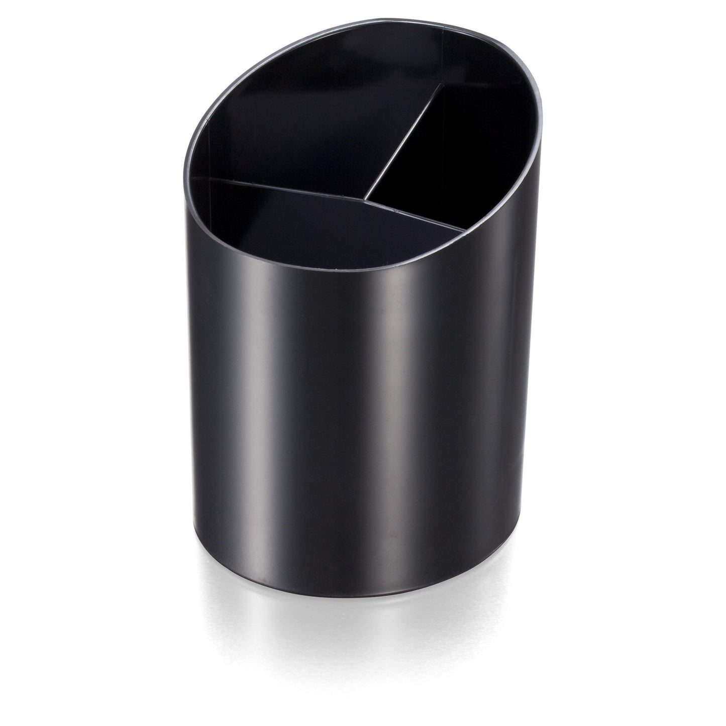 Large recycled plastic pencil cup in black
