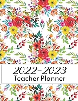 Teacher Lesson Planner with Floral Design