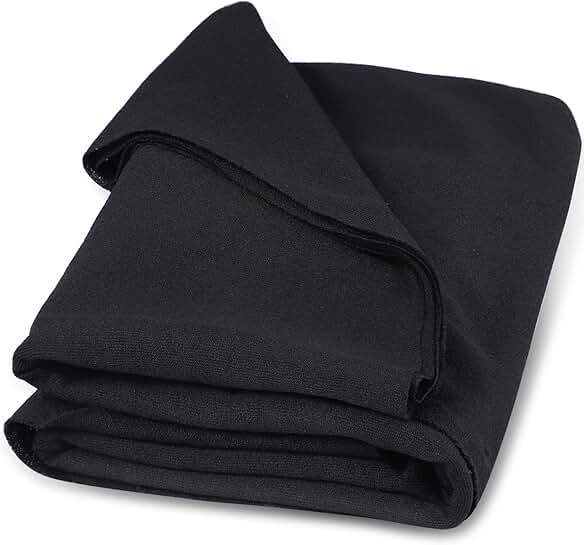 Black speaker grill cloth, 67"x20" replacement fabric