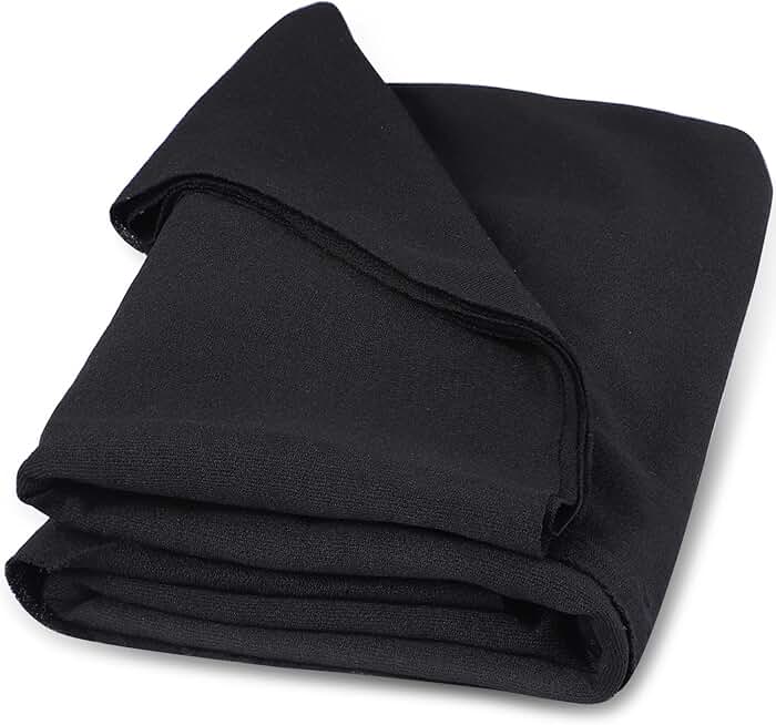 Black speaker grill cloth, 67"x20" replacement fabric
