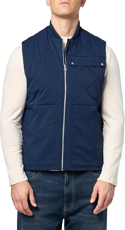 Men's Quilted Waterproof Full Zip Vest