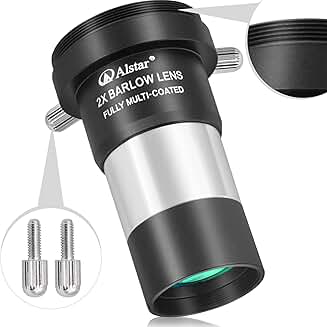 1.25 Inch 2X Barlow Lens with M42 Thread for Telescopes
