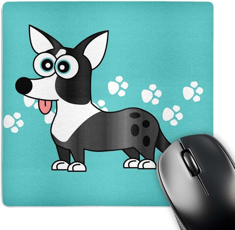 Blue Merle Cardigan Corgi Mouse Pad