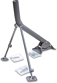 Universal 2-inch J Pipe Antenna Mast for Outdoor Satellite Mounting