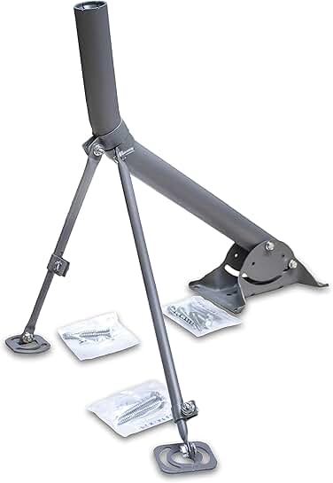 Universal 2-inch J Pipe Antenna Mast for Outdoor Satellite Mounting