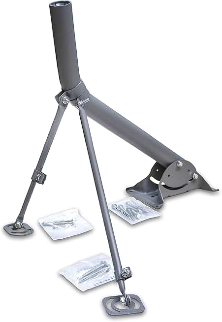 Universal 2-inch J Pipe Antenna Mast for Outdoor Satellite Mounting
