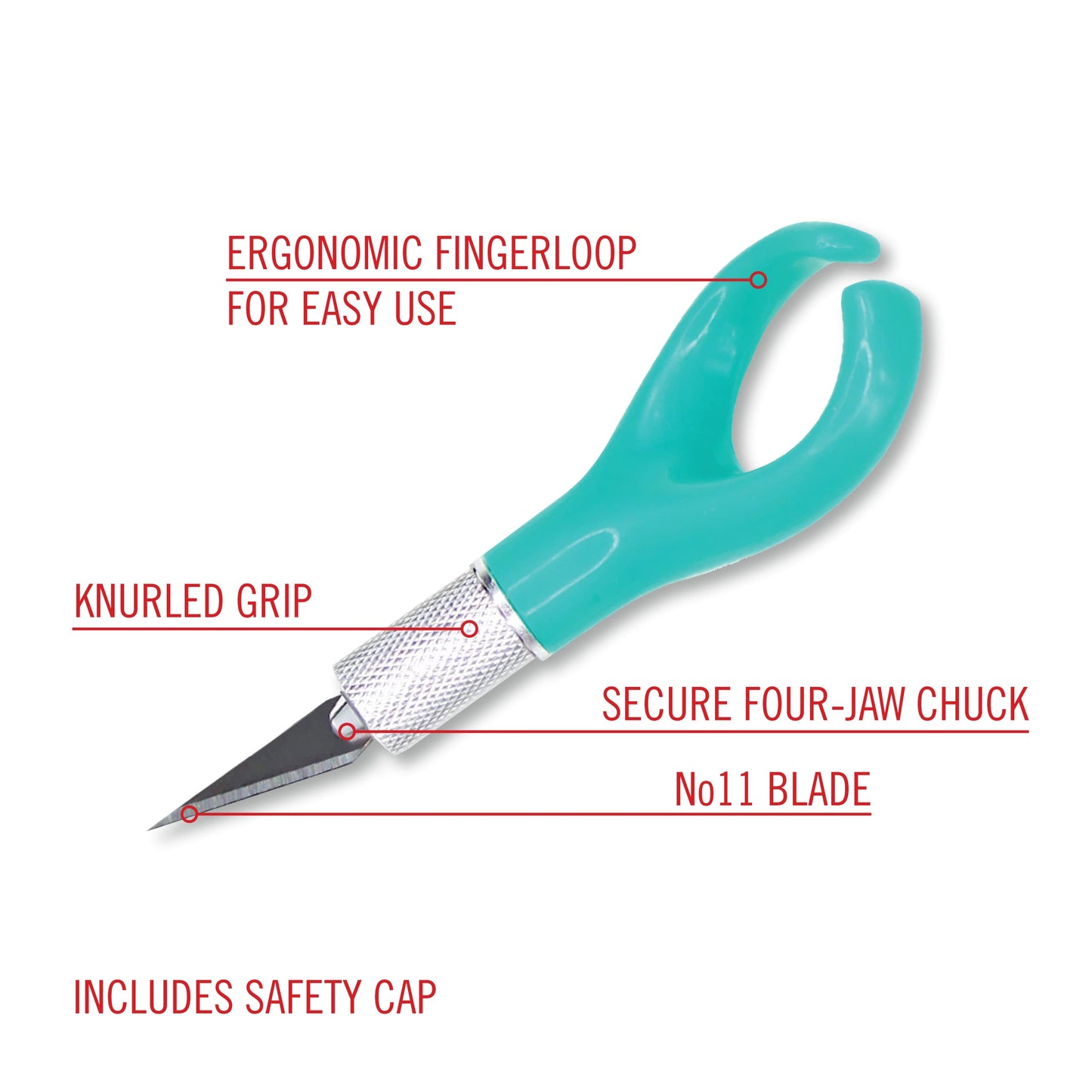 EcoTrim 7" Green Fingertip Hobby Knife