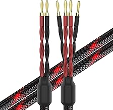 Bi-Wire Speaker Cable with Banana Plugs, 1.5M Pair