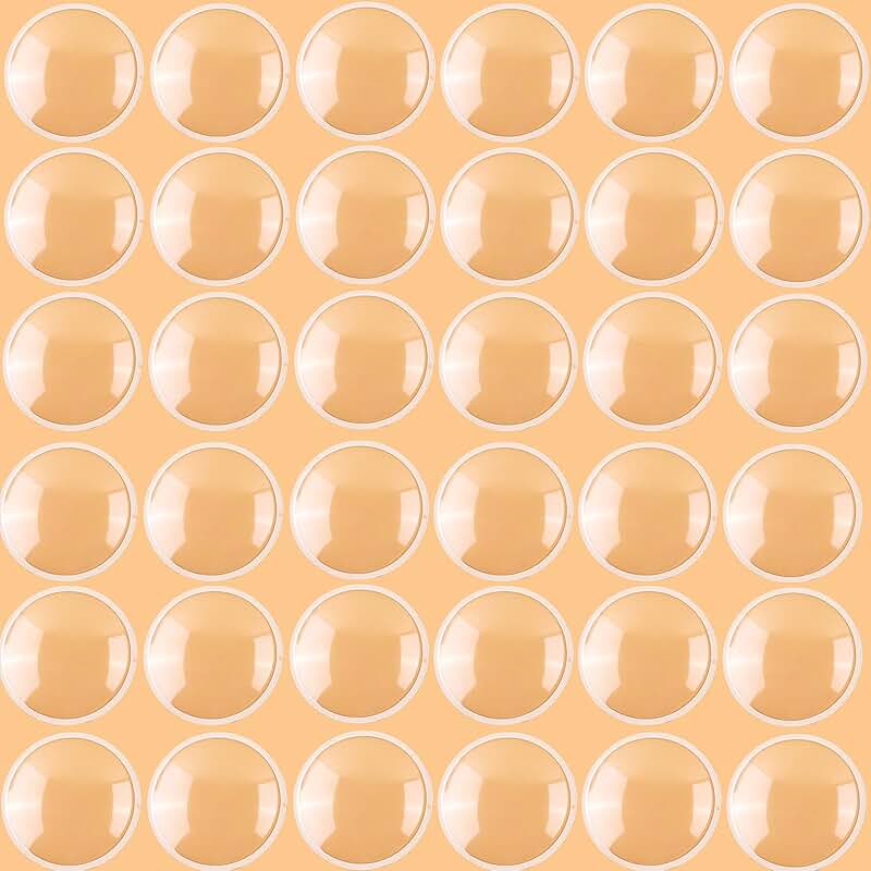 100 Clear Plastic Dome Covers for Crafts