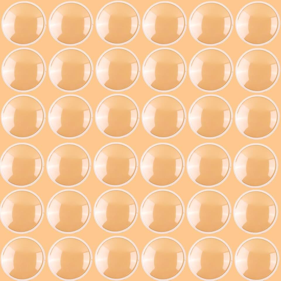 100 Clear Plastic Dome Covers for Crafts