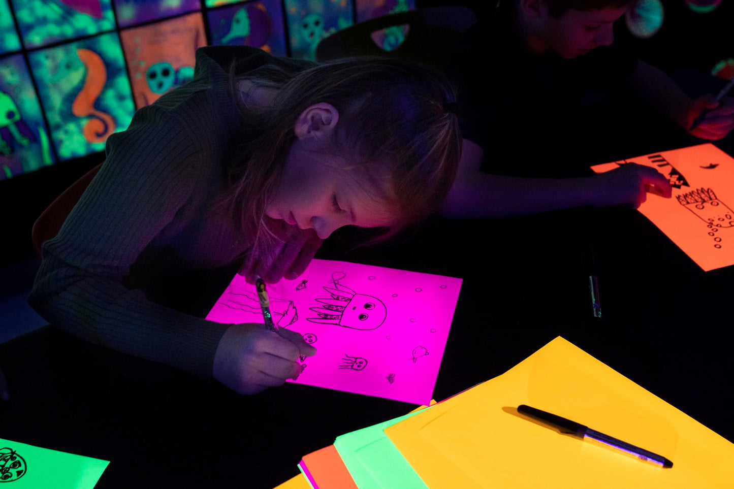 Assorted Neon Colored Bond Paper, 100 Sheets