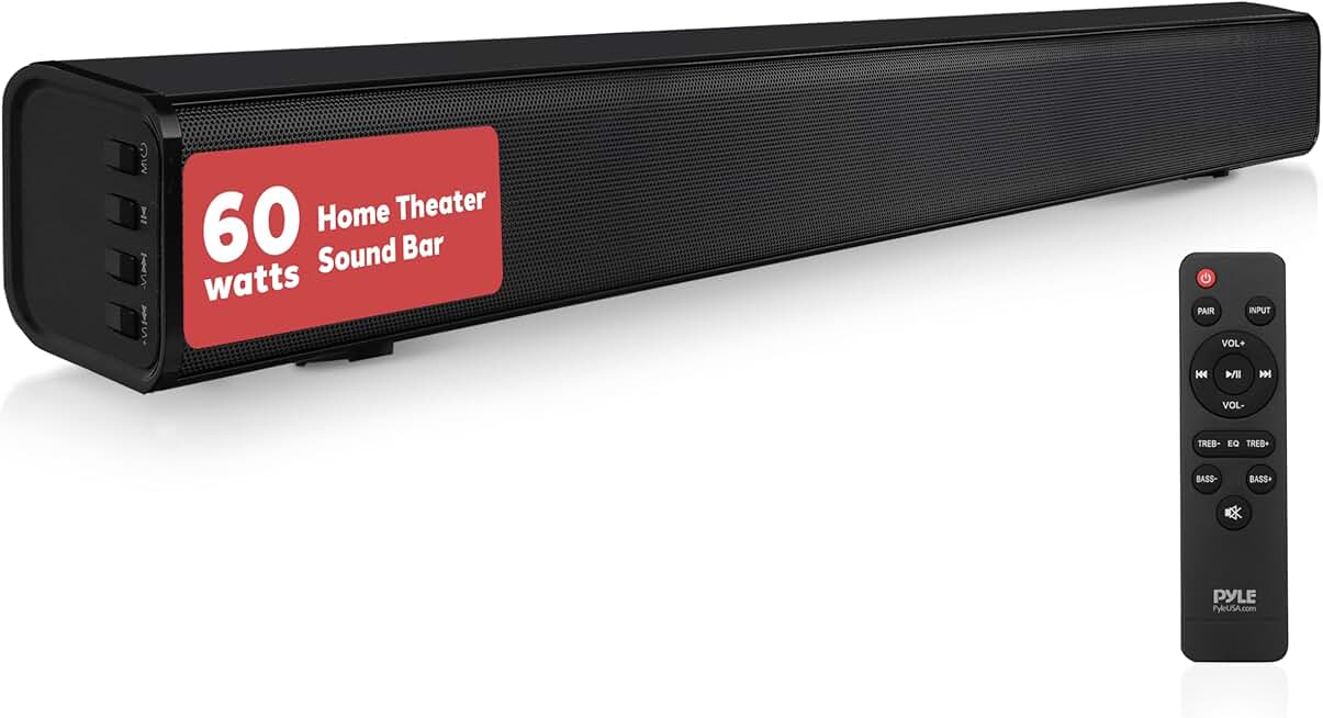 Wireless Bluetooth Soundbar with Bass and Easy Setup