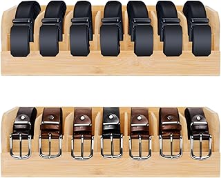 Two-Piece 7-Compartment Belt and Tie Organizer