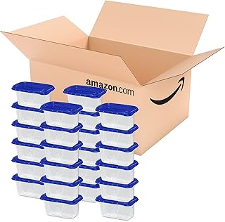 24 Reusable Mini Rectangle Food Storage Containers