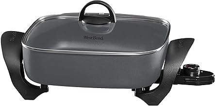 Family-Sized 12-Inch Electric Skillet with Non-Stick Finish