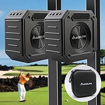 Two Golf Cart Speakers with Storage Case and 24H Playtime