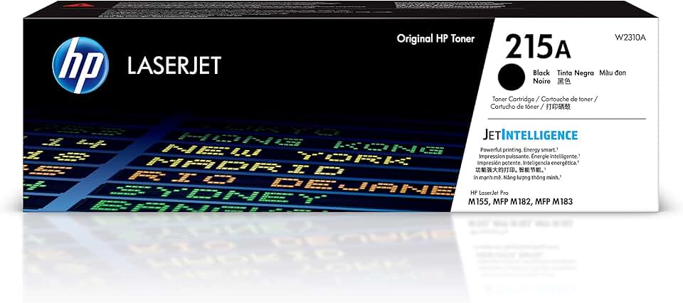 Black toner cartridge for laser printers