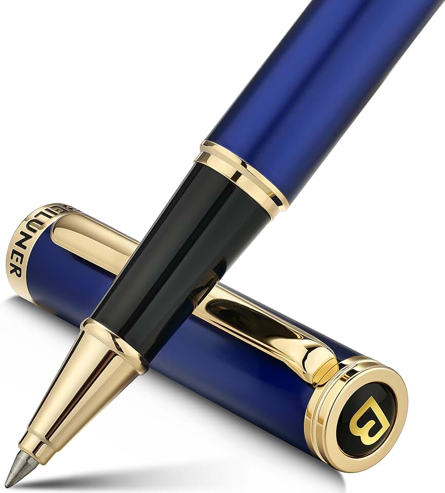 Luxury 24K Gold Trim Rollerball Pen Gift Set