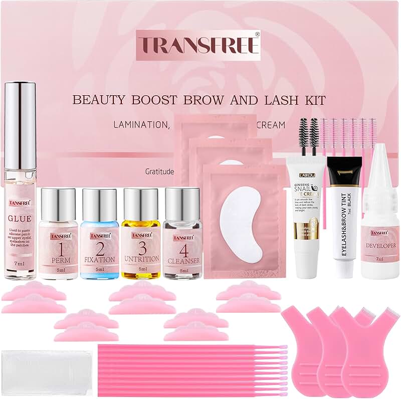 DIY Eyelash and Brow Lift Kit for Natural Curled Lashes