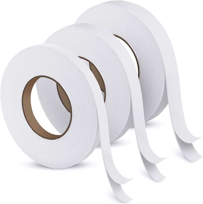 Three Rolls of 50Ft Double Sided Foam Tape