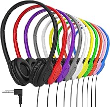 30 Pack Kids On-Ear Stereo Headphones with Adjustable Band