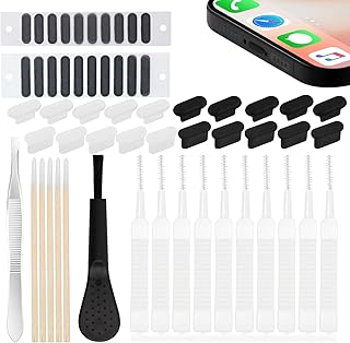 57 Pack USB C Dust Plug with Cleaning Brush Set