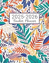 Teacher planner with weekly and monthly agendas