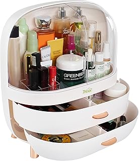 Large Portable Makeup and Skincare Organizer with Drawers
