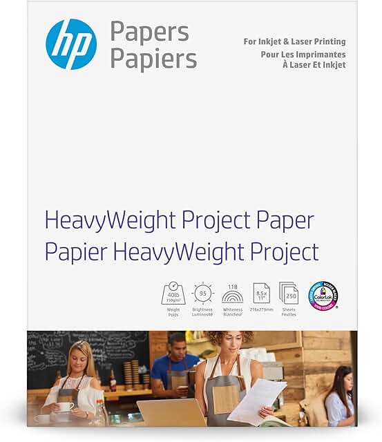 Heavyweight Matte Project Paper, 8.5x11, 40 lb, 250 sheets