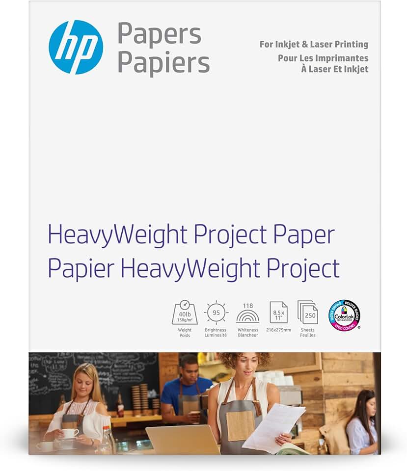 Heavyweight Matte Project Paper, 8.5x11, 40 lb, 250 sheets