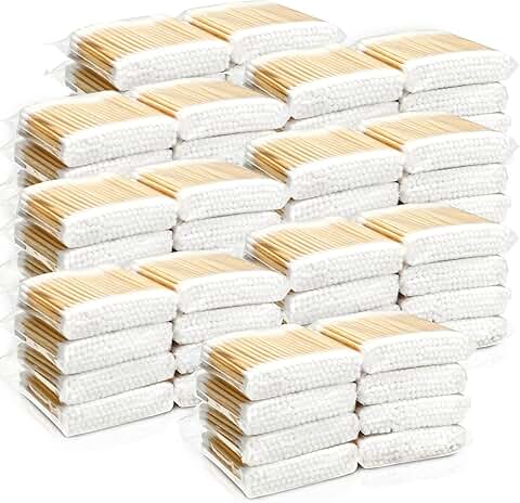 Bulk Pack of 10,000 Double Round Cotton Swabs