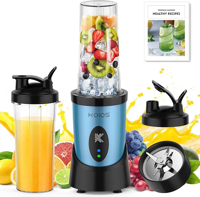 900W Personal Blender with Cups and Lids