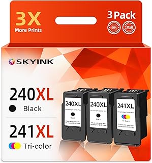 3-pack black and color ink cartridges for PIXMA printers