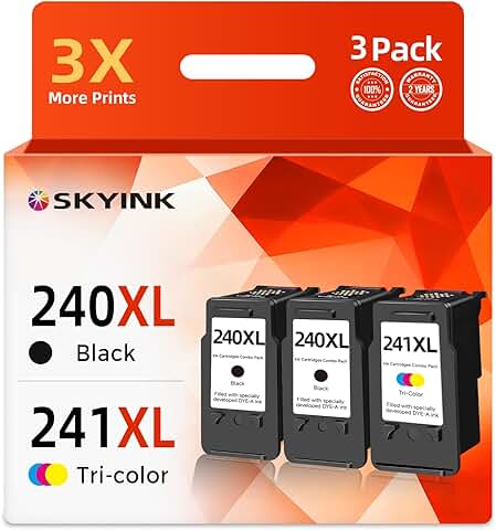 3-pack black and color ink cartridges for PIXMA printers