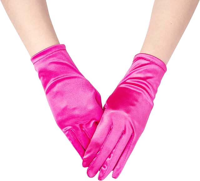 Women’s 1920s Satin Velvet Gloves for Formal Events