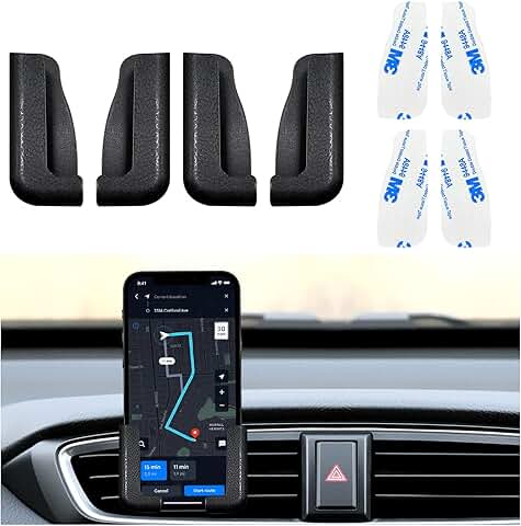 Four-piece adjustable car phone holder set