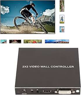 2x2 HDMI Video Wall Processor with IR Remote