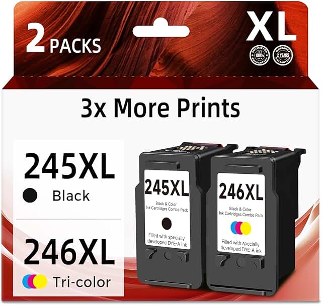 Black Ink Cartridge Replacement Pack for Various Models