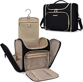 Large Water-Resistant Toiletry and Makeup Bag