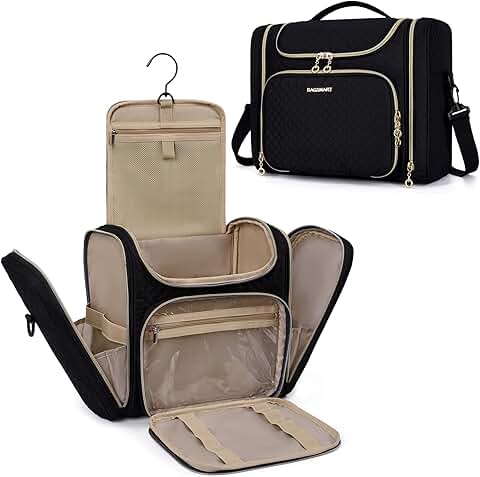 Large Water-Resistant Toiletry and Makeup Bag