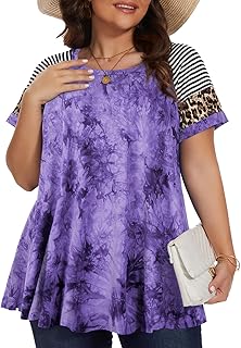 Plus Size Women's Short Sleeve Summer T-Shirt