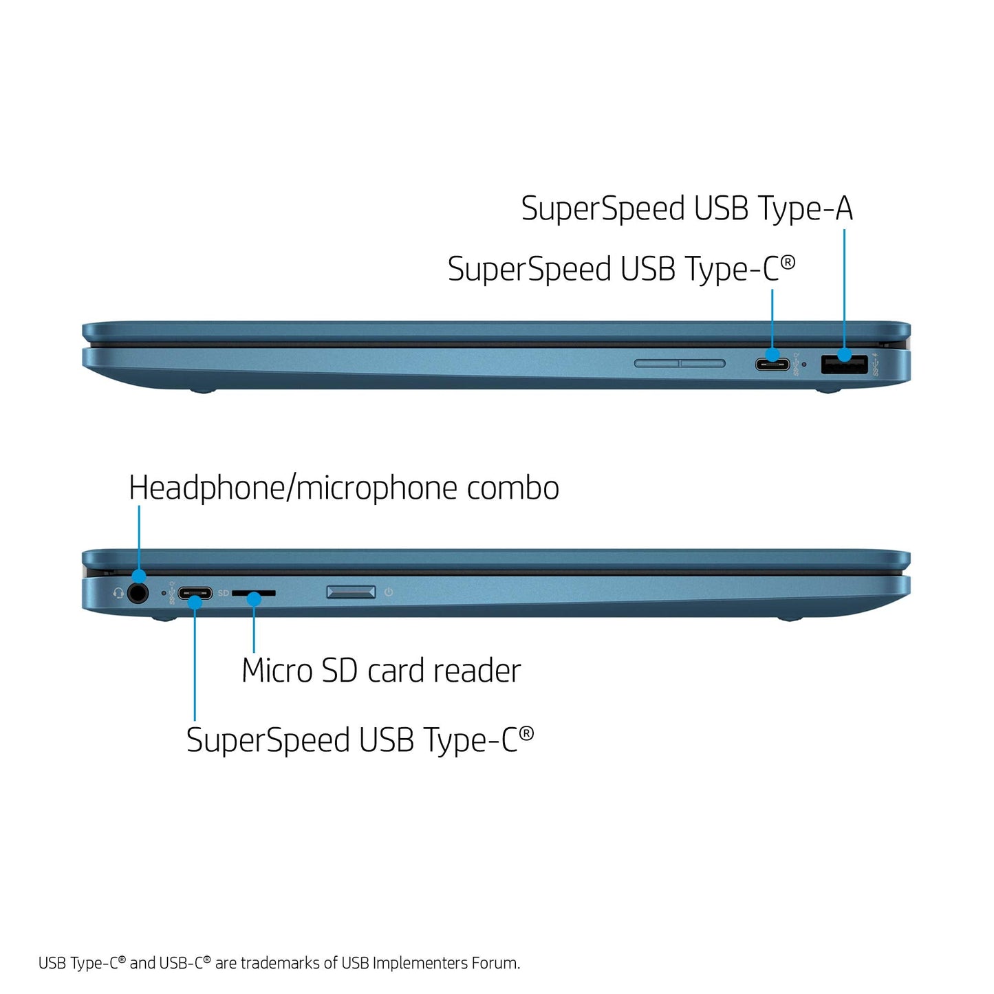Laptop X360 14a Chromebook 14" HD Touchscreen, Entertaining from Any Angle Intel Celeron, 4GB DDR4 64GB eMMC WiFi Webcam Stereo Speakers Bluetooth 4.2 Chrome Blue Metallic Color (Renewed)