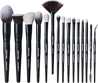 Professional 15-Piece Goat Hair Makeup Brush Set