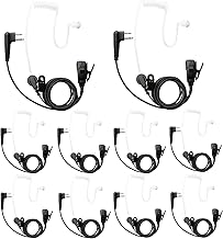 10 Pack Surveillance Earpieces for Radio Communication