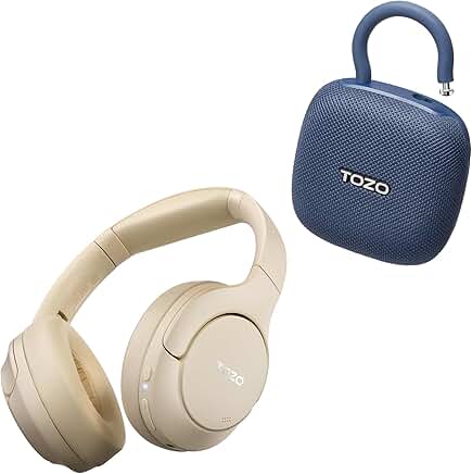 Wireless Over-Ear Noise Cancelling Headphones and Portable Bluetooth Speakers