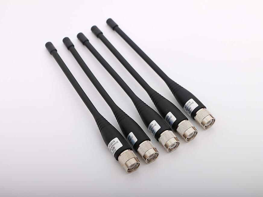 Set of 5 TNC Whip Antennas for 450-470MHz GPS Survey